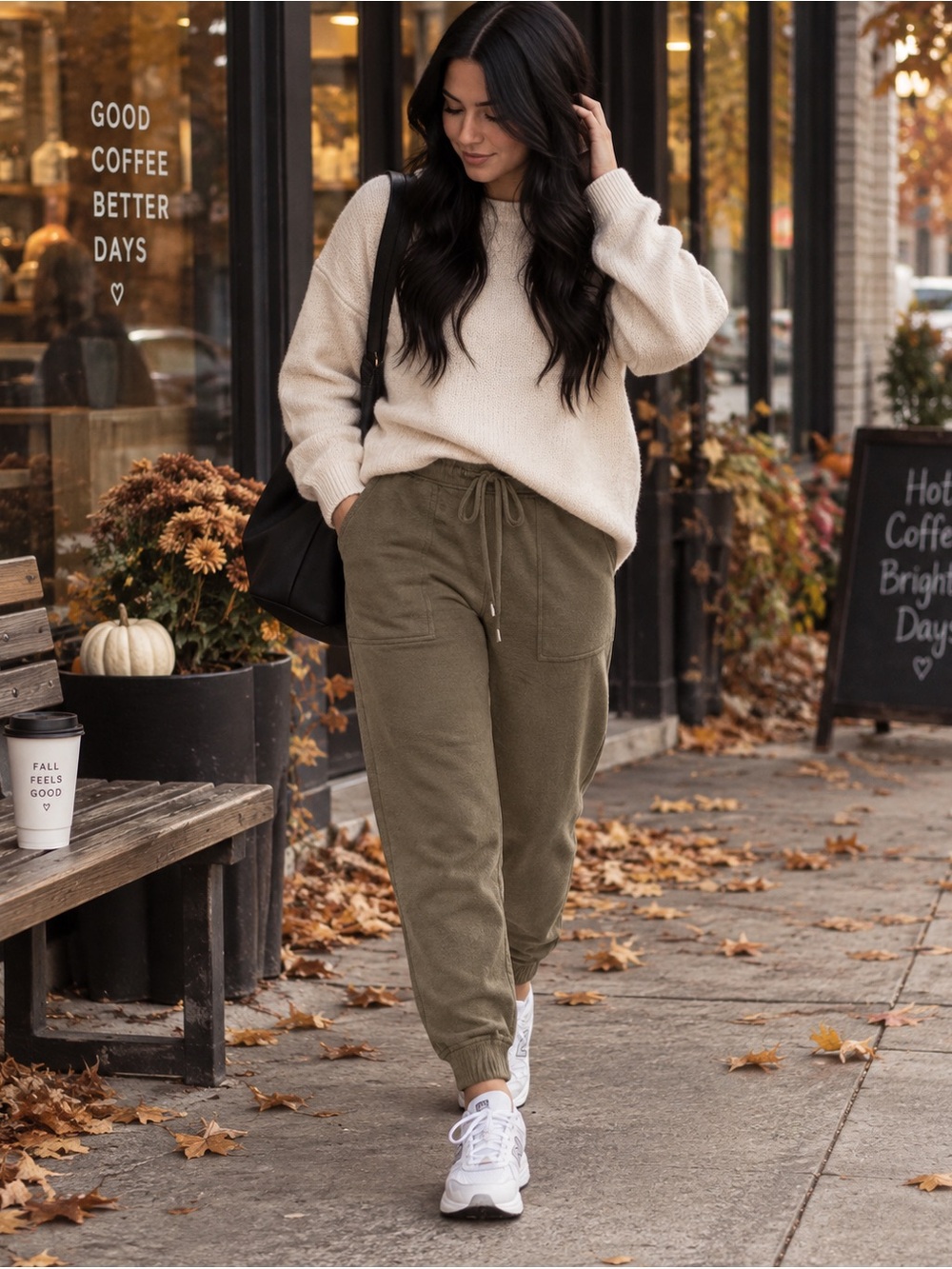 ✨ Ardene | Cozy Olive Khaki | Drawstring Jogger Pants with Pockets | Medium